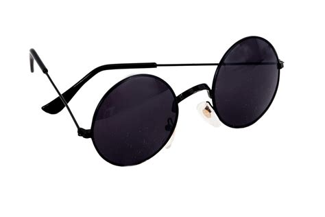 circle shaped sunglasses.